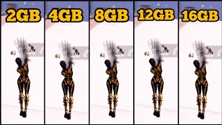 FORTNITE RAM COMPARISON 2GB VS 4GB VS 8GB VS 12GB VS 16GB [upl. by Oiramat]