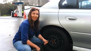 How To Put Air In Your Tyres  Galmatic Women [upl. by Nnov]