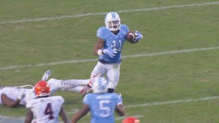 UNC Football Malik Simmons OneHanded INT vs Virginia [upl. by Glassman443]