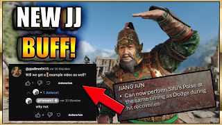 NEW JJ BUFF EXPLAINED  No more Chain Bash Spam for him  ForHonor [upl. by Lednyc899]