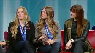 DufourLapointe Sisters on George Stroumboulopoulos Tonight INTERVIEW [upl. by Ecertap]