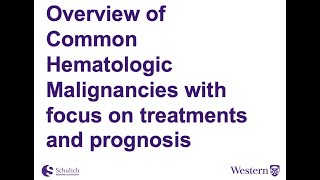 Sesssion 2 Hematologic Malignancies Overview [upl. by Georgi]