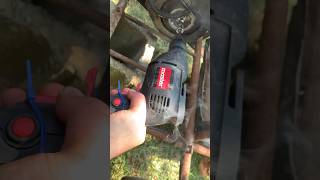 Harbor Freight Drill Master Drill catches fire Go Kart build blooper diy funny shorts gokart [upl. by Dnamron890]