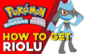 Pokemon Brilliant Diamond amp Shining Pearl How To Get Riolu Pokemon BDSP [upl. by Esra]