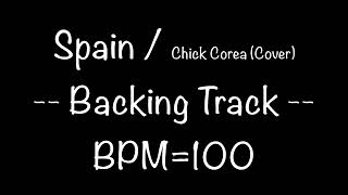 Spain 【backing track】 by Chick corea cover BPM 100 2024ReMix spainbacking [upl. by Sivert]