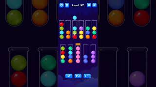 Ball Sort Level 142 Walkthrough Solution AndroidiOS [upl. by Zeidman]