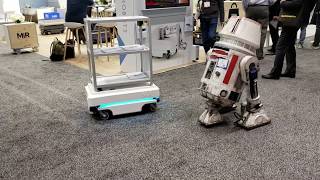 Star Wars R5D4 and MiR autonomous mobile robot [upl. by Anrak]