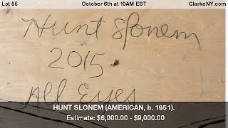 HUNT SLONEM AMERICAN b 1951 [upl. by Prisca474]