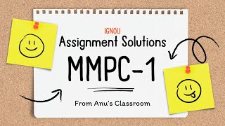 MMPC 001 Assignment Solutions for January 2024 Batch [upl. by Zink]