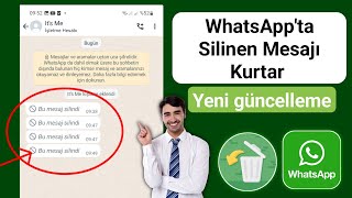 WhatsApp Silinen Mesajları Geri Getirme Tüm medya  detaylı Anlatım 2024 [upl. by Niwri529]