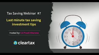 Last minute tax saving investment tips [upl. by Lairret391]