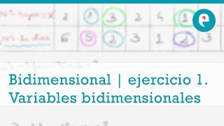 Estadística bidimensional  ejercicio 1 Interpretación de una variable bidimensional [upl. by Marcoux]