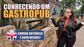 COMIDA BRITANICA EM UM TIPICO PUB  COMIDA INGLESA  COMIDA DE PUB É RUIM comida boa no reino unido [upl. by Suiraj195]