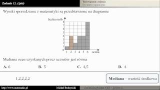 Zadanie 12  matura z matematyki Mediana zestaw 1 [upl. by Llerud]