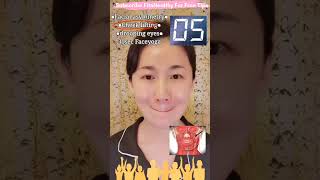 Facial Asymmetry  Cheek lifting  Dropping eyes  Face yoga  shorts faceexercise [upl. by Siugram768]