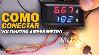 Como Conectar Voltímetro Amperímetro 100v 10A  Prueba de Voltaje Y Corriente [upl. by Jena979]