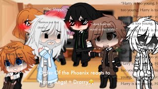 Order of the Phoenix reacts to Harryangst  Drarry [upl. by Hsina]