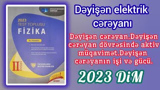 Dəyişən cərəyan dövrəsində aktiv müqavimətDəyişən cərəyanın işi və gücü DİM2023 Fizika toplusu [upl. by Marti]