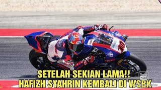 Hafizh Syahrin BERAKSI Kembali Di WSBK Bersama Team JDT Racing  Race 1 [upl. by Bal]