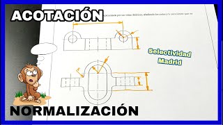 ACOTACIÓN  acotación de diámetros y radios🎯 Ejes de simetría Selectividad [upl. by Sclater343]