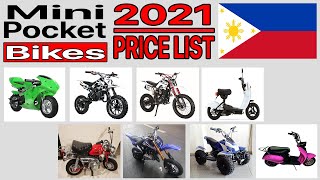 Pocket And Mini Bike Price List in Philippines 2021 [upl. by Lisabet]