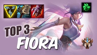 Wild Rift Fiora TOP 3  S12 RUSH Challenger ranked game  build [upl. by Eaneg938]