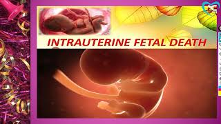 Intrauterine Fetal Death  FULL EXPLANATION IN HINDI BY NG MEDICALS [upl. by Otto]