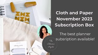 Cloth and Paper November 2023 Sub Box Unboxing [upl. by Ahsiri]