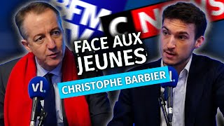 Le PLURALISME des MÉDIAS en DANGER  CHRISTOPHE BARBIER est FACE AUX JEUNES [upl. by Llednyl]