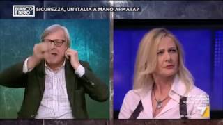 Sgarbi vs Costamagna su ristoratore di Lodi Ha fatto poco a ucciderne uno solo [upl. by Agan973]