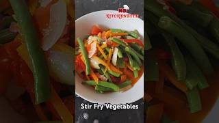 Easy Stir Fry Vegetables 🔥 👩‍🍳 cooking food stirfry recipe homemade [upl. by Courtenay]