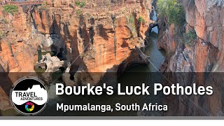 Bourkes Luck Potholes  A Natural Beauty in the Blyde River canyon Mpumalanga South Africa [upl. by Cuttie362]