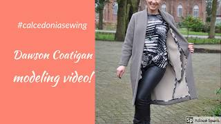 Dawson coatigan modeling video [upl. by Aicilyhp391]