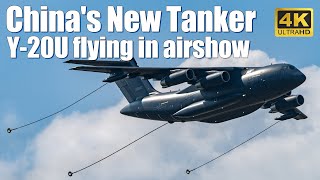 China’s New Tanker Aircraft Y20U flying in Zhuhai airshow [upl. by Nezam]