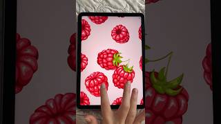 Raspberry pattern Process in Procreate procreate illustration pattern foodart artprocess art [upl. by Chadwick]