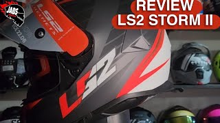 REVIEW CASCO LS2 STORM II  JABS MOTO [upl. by Minnnie]