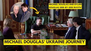 Michael Douglas Emotional Journey to Ukraine with Son Dylan A Powerful Life Update [upl. by Einnov]