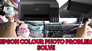 epson l3110 me colour print nahi ho raha hai  Epson printer 3110 Colours photo Prints Problem Solve [upl. by Tongue]