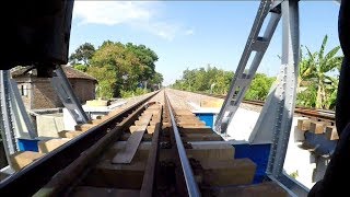 Rear facing camera train at speed in Indonesia [upl. by Melinde]