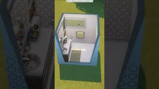 Subtle Luxury 3x3 Base Game Bathroom The Sims 4 Room Building Shorts Shorts28 [upl. by Ertnom]