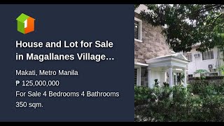 House and Lot for Sale in Magallanes Village Makati City [upl. by Spears55]