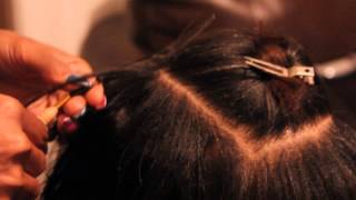 Braidless sew in weave StrandByStrand Part 2 [upl. by Ahseik]