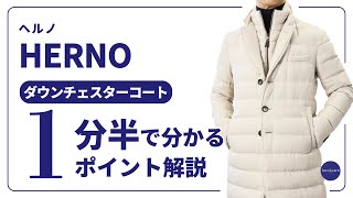 HERNO ダウンチェスターコート 1分半で分かる ポイント解説！ [upl. by Gibbon460]