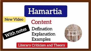 Hamartia Literary Criticism and Theory Aristotle englishliterature [upl. by Llevaj]