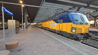 NS Vectron 193 733 met NJ 403 vertrekt uit station Rotterdam Centraal [upl. by Aralomo]