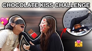 ENG SUBBED CHOCOLATE KISS CHALLENGE [upl. by Callie]