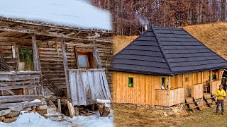 80 Years Old Cabin Restoration Full Timelapse [upl. by Hadeehsar]