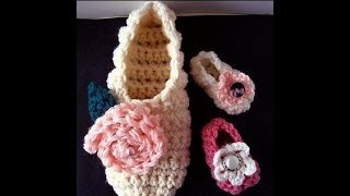 FREE crochet pattern BASIC BEGINNER SLIPPERS OR BOOTIES how to make slippers [upl. by Bbor420]