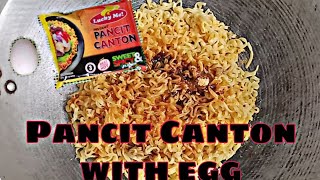 PANCIT CANTON WITH EGG  Karen Senining [upl. by Atteuqihc166]