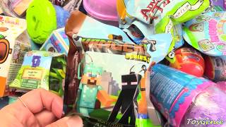 Genie Opens Surprise Toys Make Spaghetti Slime Blind Bags and Blind Boxes [upl. by Gnilyam]